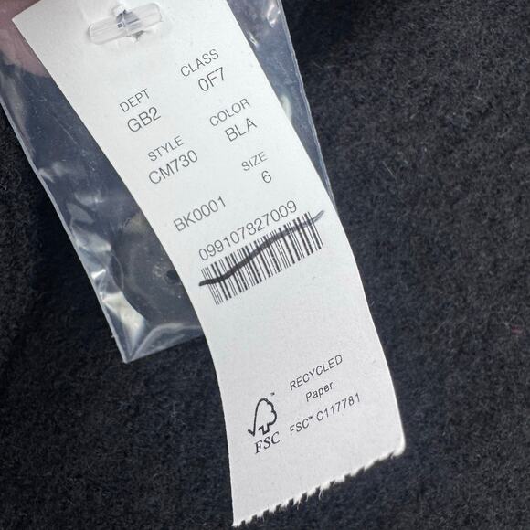 J. Crew Women's Long Sleeve Car Coat In Italian Boiled Wool Size 6 NWT - Picture 10 of 12